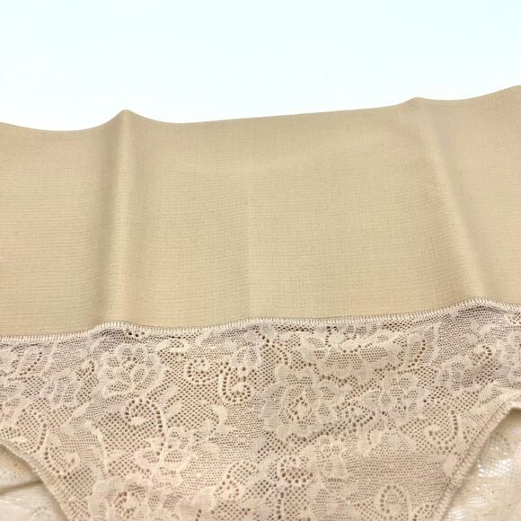 Maidenform Flexees XL Shapewear Brief FP0051 Firm Beige Lace Shaping Waistband - Picture 3 of 4